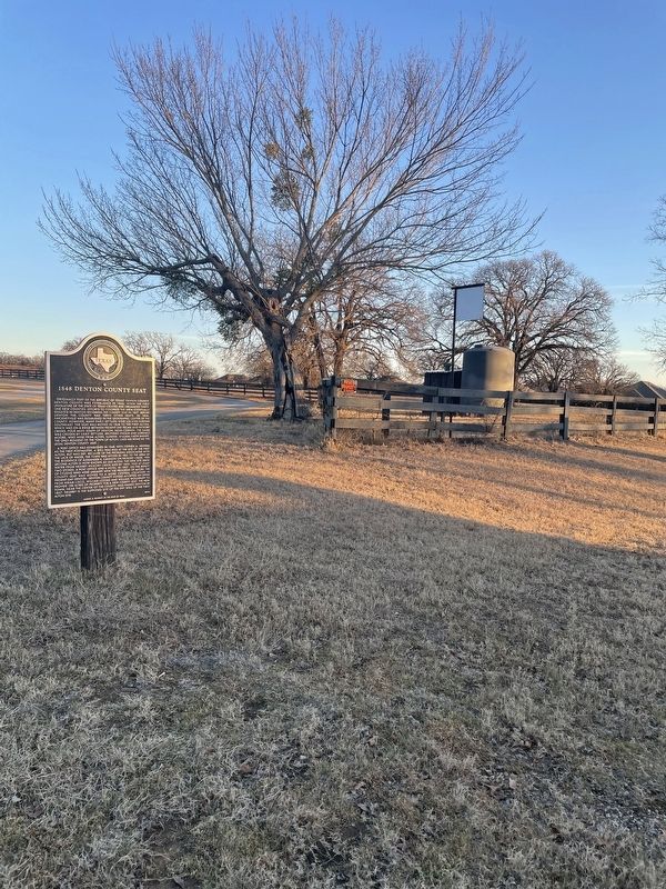 1848 Denton County Seat Marker image. Click for full size.