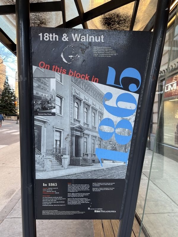 18th & Walnut Marker image. Click for full size.