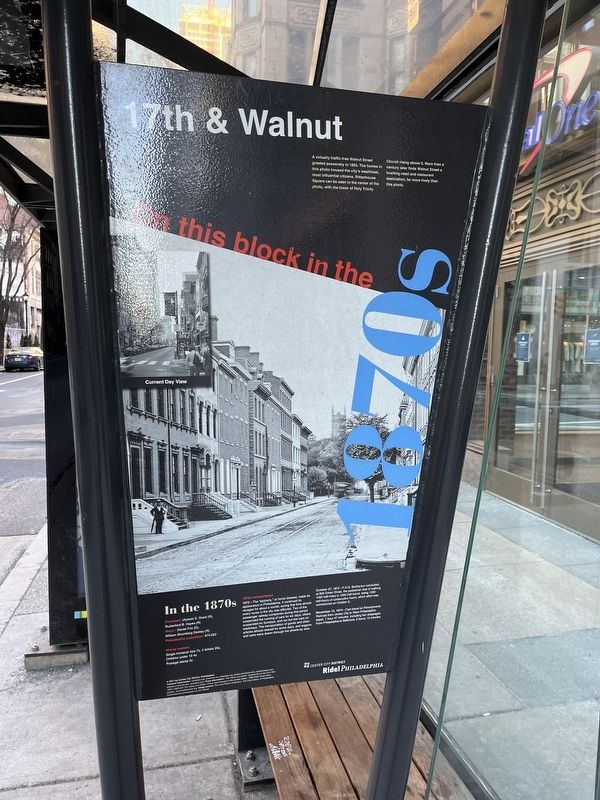17th & Walnut Marker image. Click for full size.