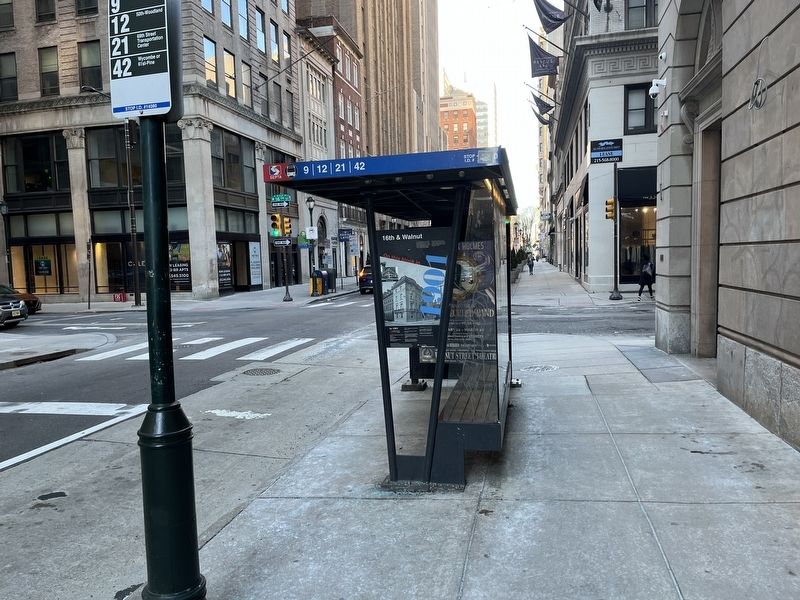16th & Walnut Marker image. Click for full size.