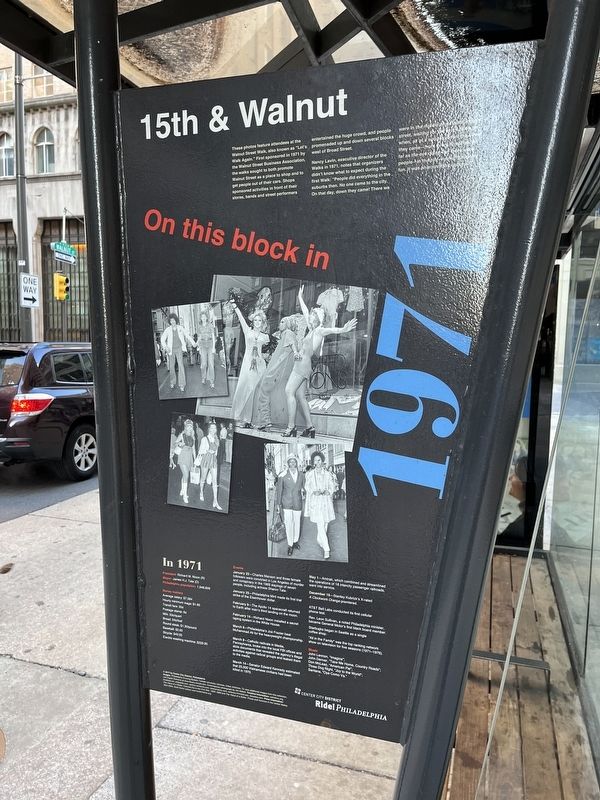 15th & Walnut Marker image. Click for full size.