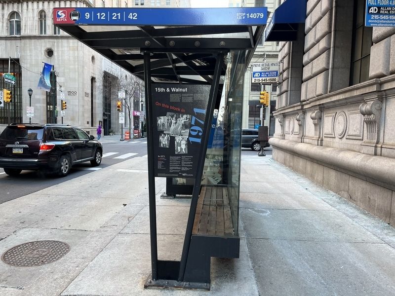 15th & Walnut Marker. Click for full size. 15th & Walnut Marker image. Click for full size.
