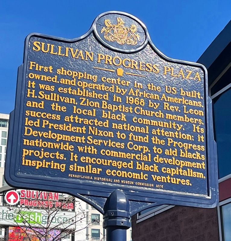 Sullivan Progress Plaza Marker image. Click for full size.