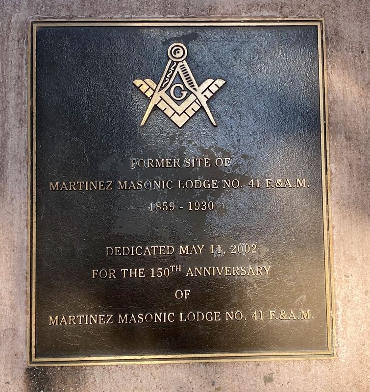 Former Masonic Lodge Site Marker image. Click for full size.