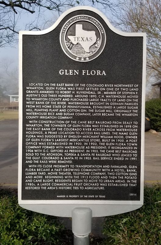 Glen Flora Marker image. Click for full size.
