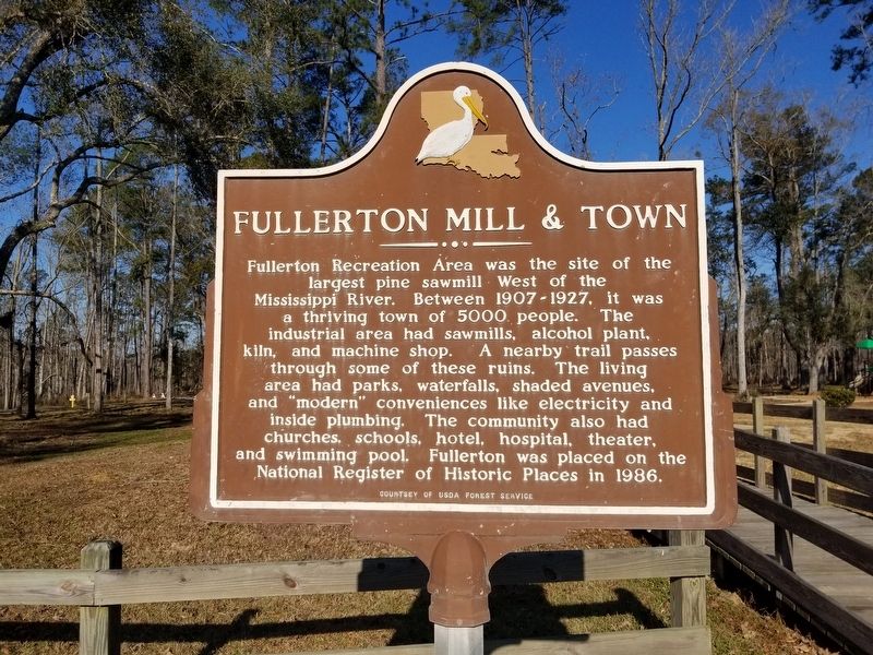 Fullerton Mill & Town Marker image. Click for full size.