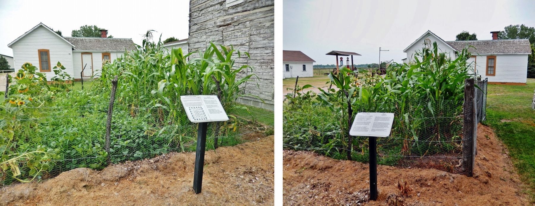Pawnee Indian Garden & Markers image. Click for full size.