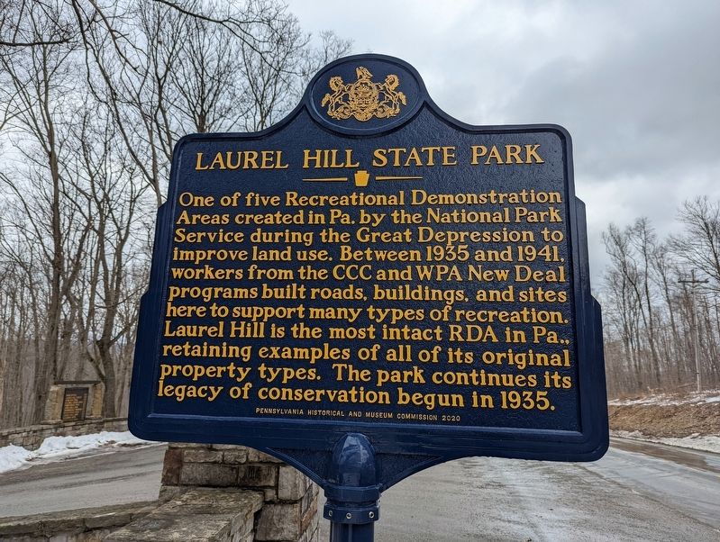 Laurel Hill State Park Marker image. Click for full size.