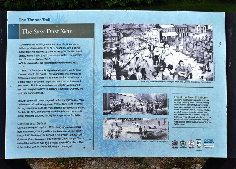The Saw Dust War Marker image. Click for full size.