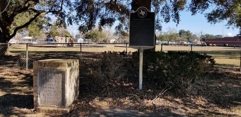 The Site of Early Bay City School Marker. Click for full size. The Site of Early Bay City School Marker image. Click for full size.