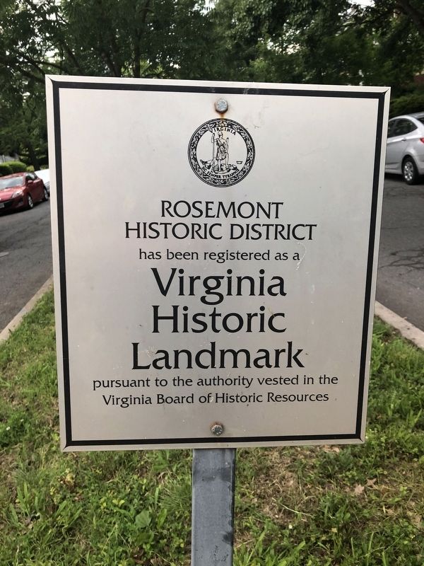 Virginia Historic Landmark plaque nearby image. Click for full size.