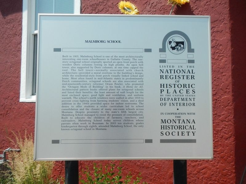 Malmborg School Marker image. Click for full size.
