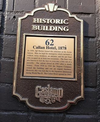 Callan Hotel 1878 Marker image. Click for full size.