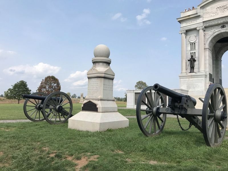 Battery A, 1st New Jersey Artillery Marker image. Click for full size.