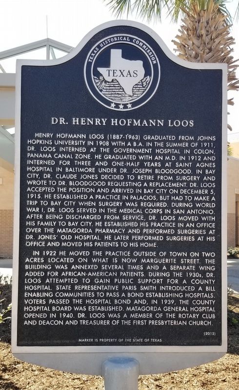 Dr. Henry Hofmann Loos Marker image. Click for full size.