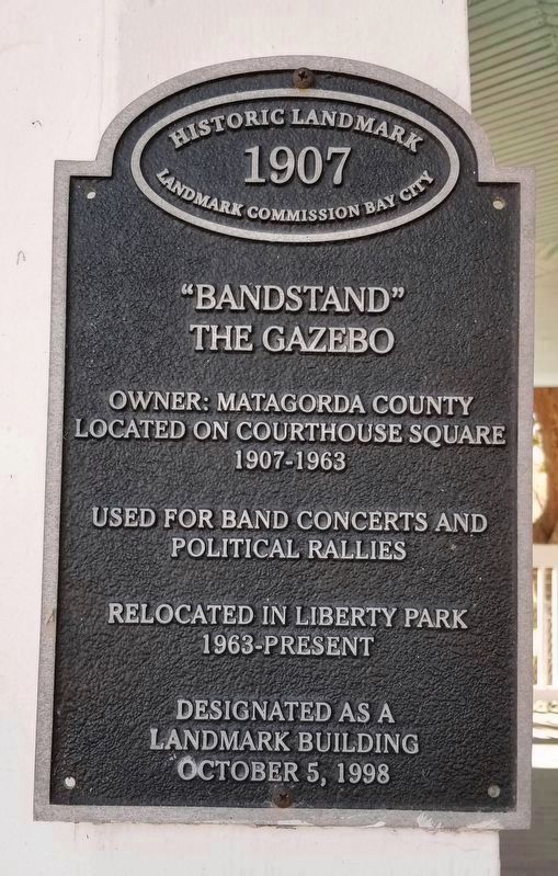 Landmark Bandstand marker on the gazebo image. Click for full size.