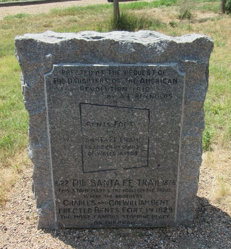 Bent's Fort on Santa Fe Trail Marker image. Click for full size.