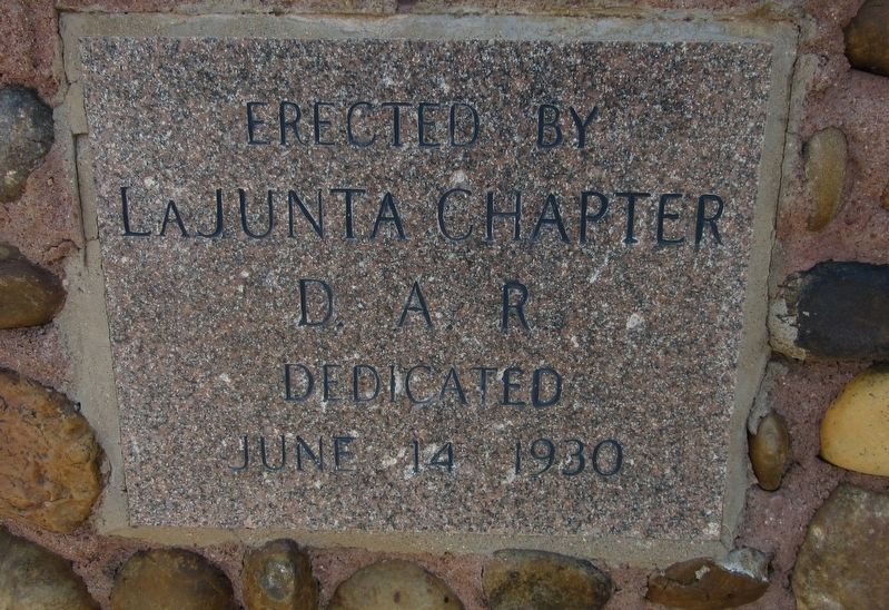Erected by La Junta Chapter D.A.R. dedicated June 14, 1930 image. Click for full size.