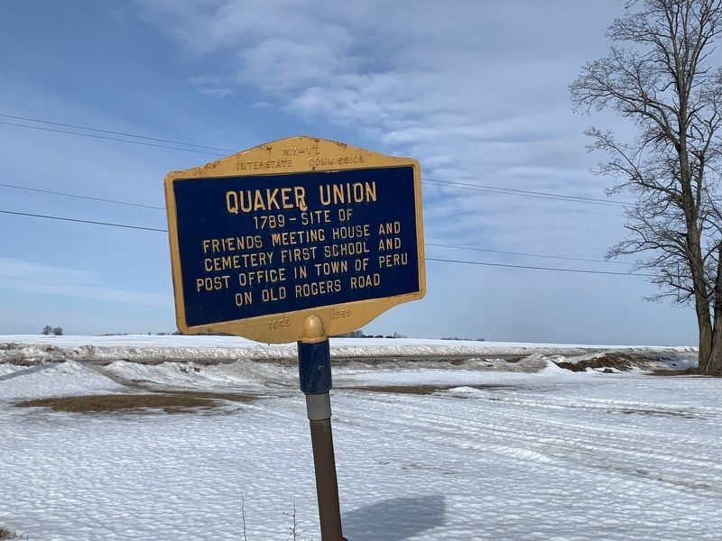 Quaker Union Marker image. Click for full size.