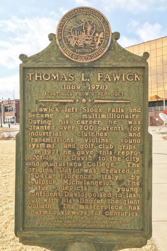 Thomas L. Fawick Marker image. Click for full size.