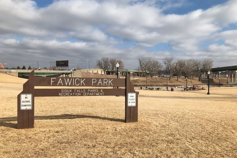Fawick Park Sign image. Click for full size.