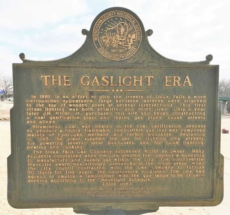 The Gaslight Era Marker <i>(Side one)</i> image. Click for full size.