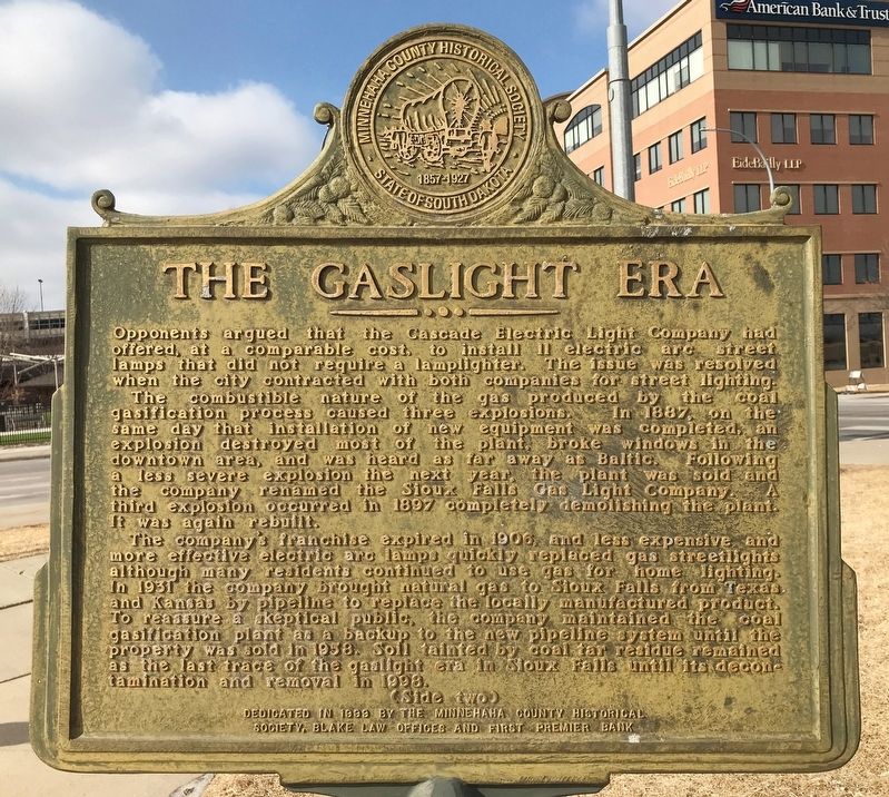 The Gaslight Era Marker <i>(Side two)</i> image. Click for full size.