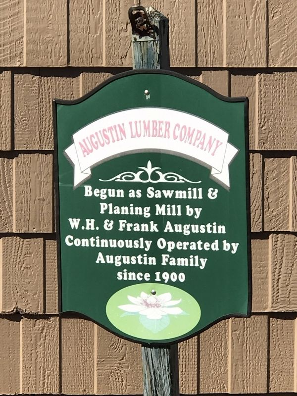 Augustin Lumber Company Marker image. Click for full size.