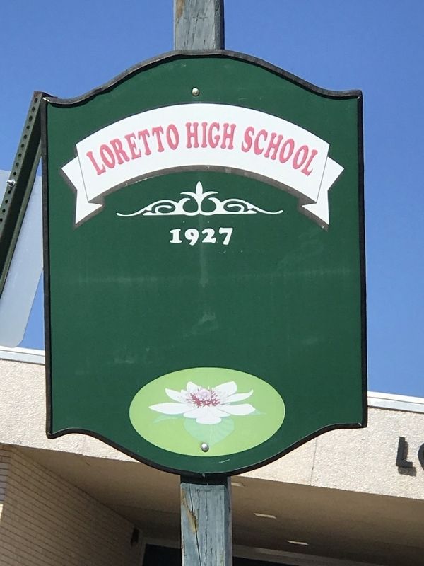 Loretto High School Marker image. Click for full size.