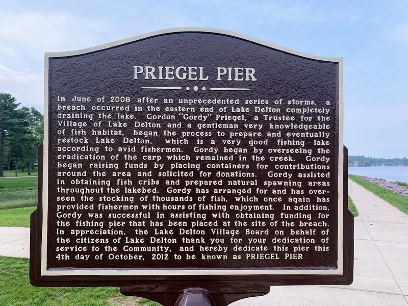 Priegel Pier Marker image. Click for full size.