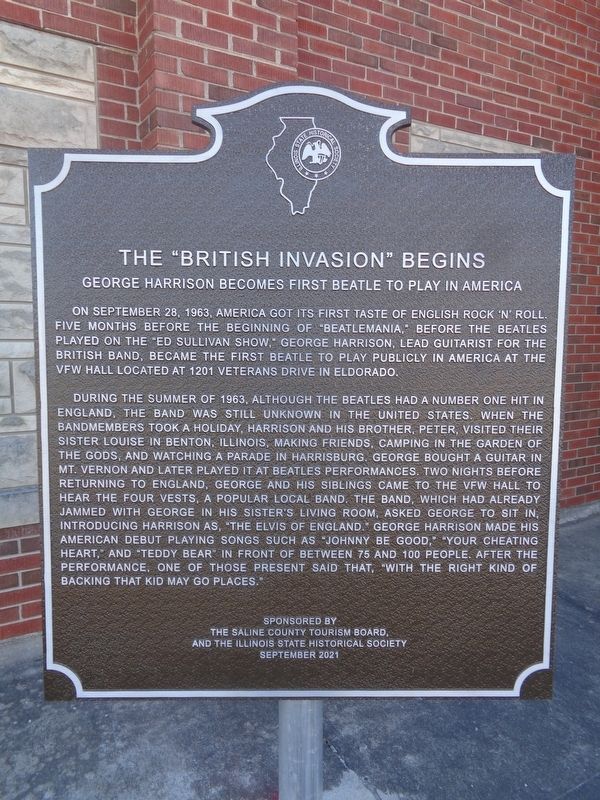 The "British Invasion" Begins Marker image. Click for full size.