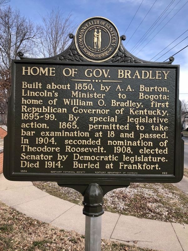 Home of Gov. Bradley Marker (refurbished) image. Click for full size.