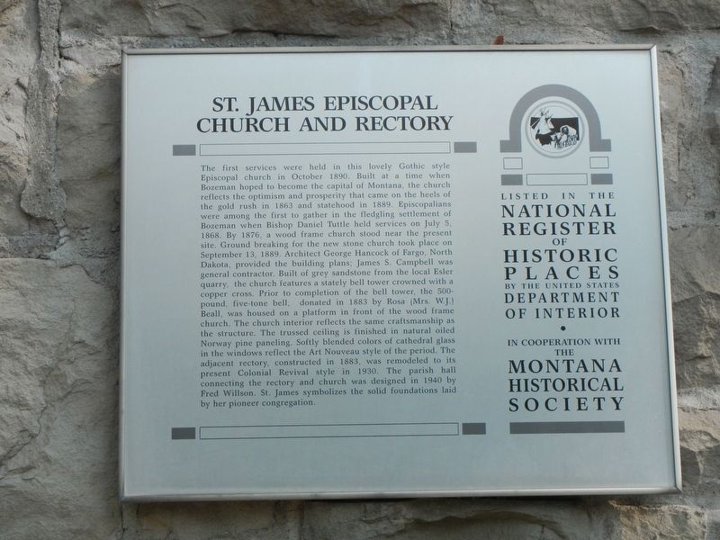 St. James Episcopal Church and Rectory Marker image. Click for full size.