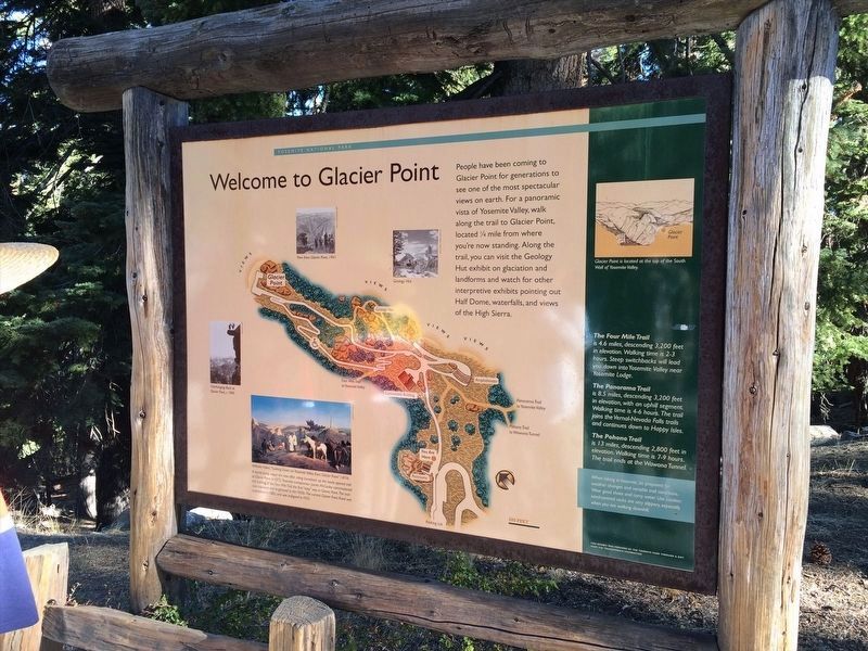 Welcome to Glacier Point Marker image. Click for full size.