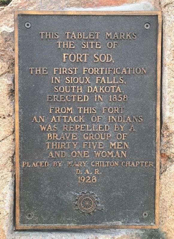 Site of Fort Sod Marker image. Click for full size.