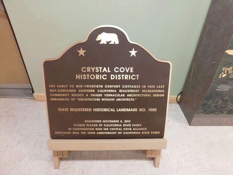 Crystal Cove Historic District Marker image. Click for full size.