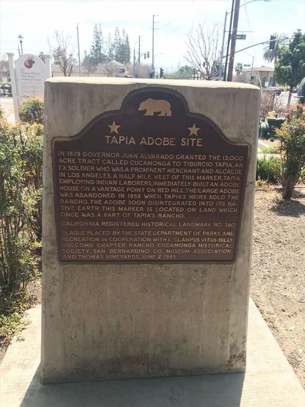 Tapia Adobe Site Marker image. Click for full size.