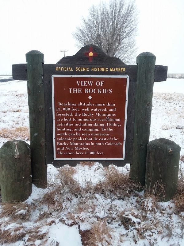 View of the Rockies Marker. Click for full size. View of the Rockies Marker image. Click for full size.