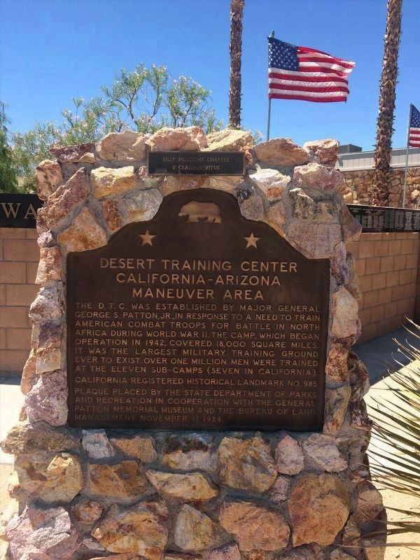 Desert Training Center Marker image. Click for full size.