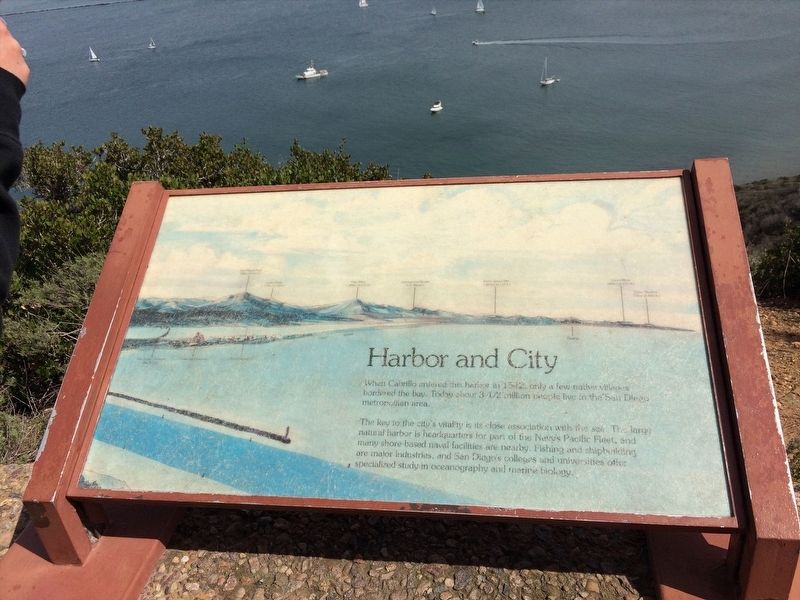 Harbor and City Marker image. Click for full size.