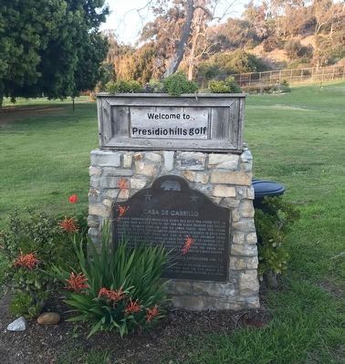 Casa de Carrillo Marker image. Click for full size.