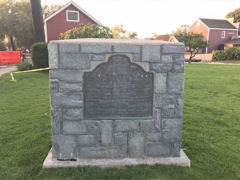 Mason Street School Marker image. Click for full size.