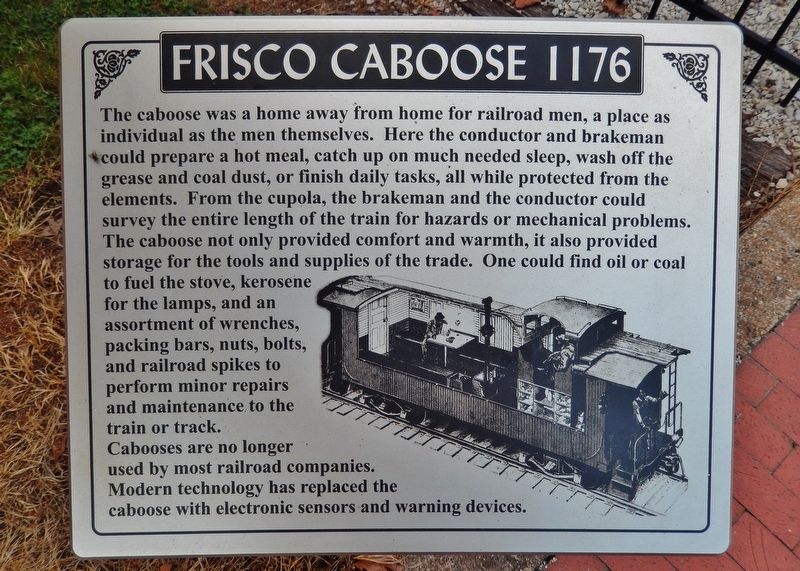 Frisco Caboose 1176 Marker image. Click for full size.