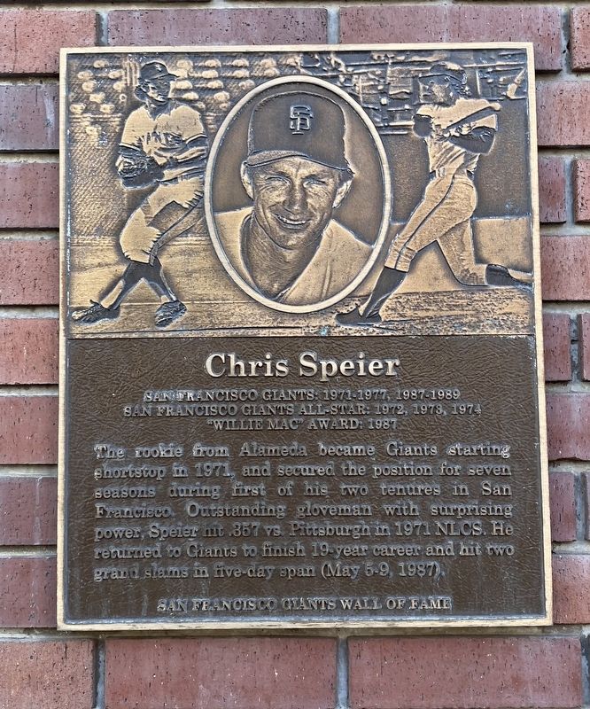 Chris Speier Marker image. Click for full size.