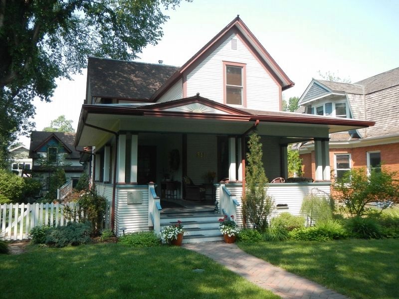 Thomas Noble House and Marker image. Click for full size.