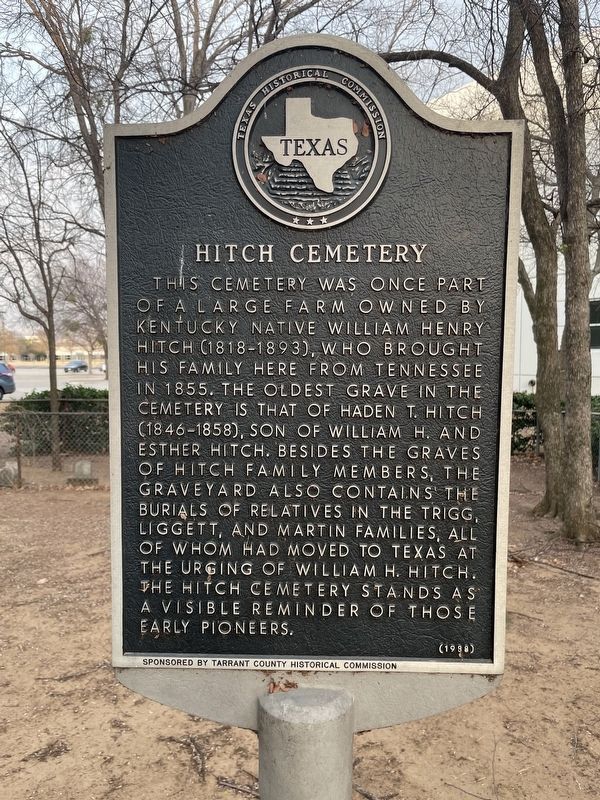 Hitch Cemetery Marker image. Click for full size.