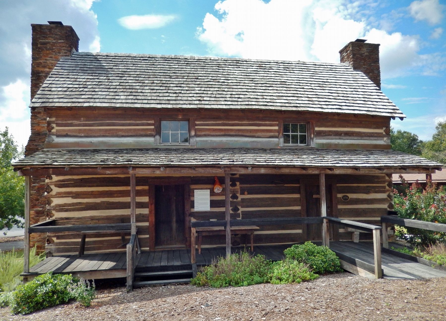 Captain Robert Cleveland Log Home image. Click for full size.