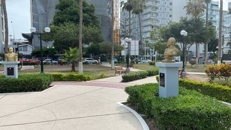 Admiral Miguel Grau Seminario Marker, on the far left image. Click for full size.