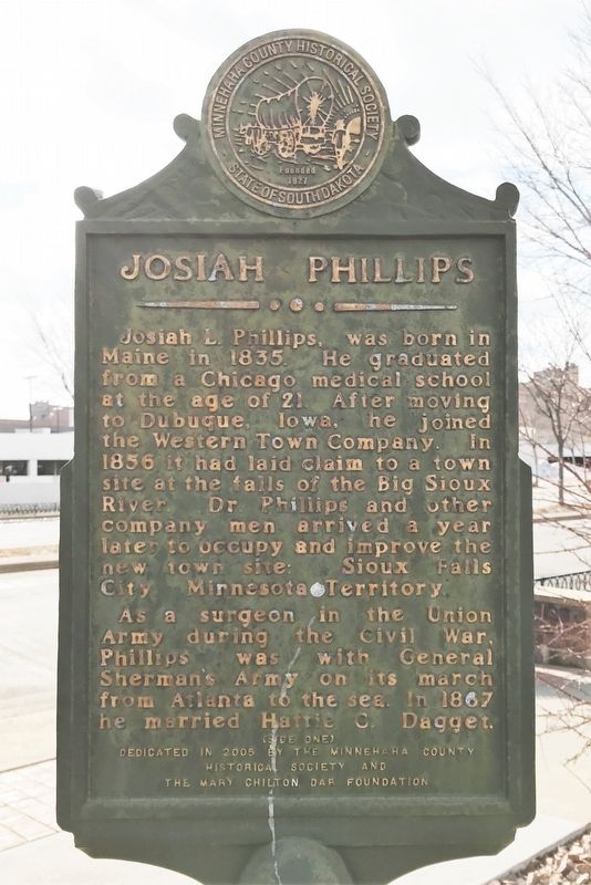 Josiah Phillips Marker <i>(Side one)</i> image. Click for full size.