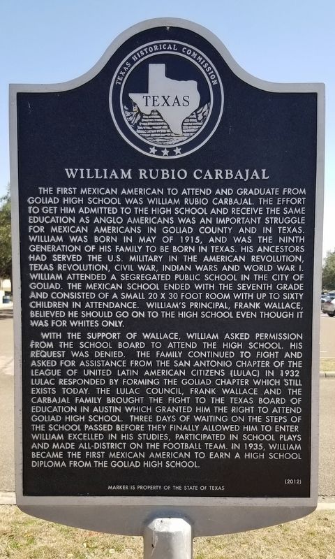 William Rubio Carbajal Marker image. Click for full size.